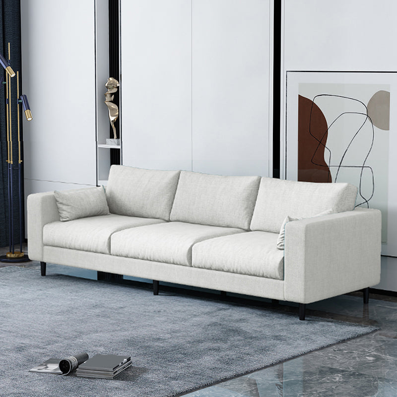 29.53"H Linen Square Arm Modern Sofa with Loose Back for Living Room, Apartment