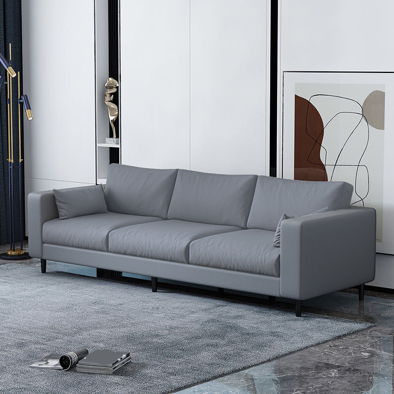 29.53"H Linen Square Arm Modern Sofa with Loose Back for Living Room, Apartment