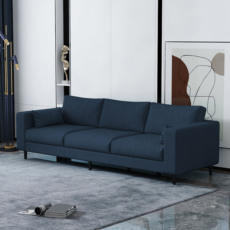 29.53"H Linen Square Arm Modern Sofa with Loose Back for Living Room, Apartment