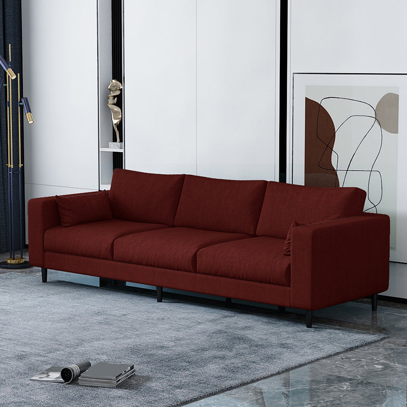 29.53"H Linen Square Arm Modern Sofa with Loose Back for Living Room, Apartment