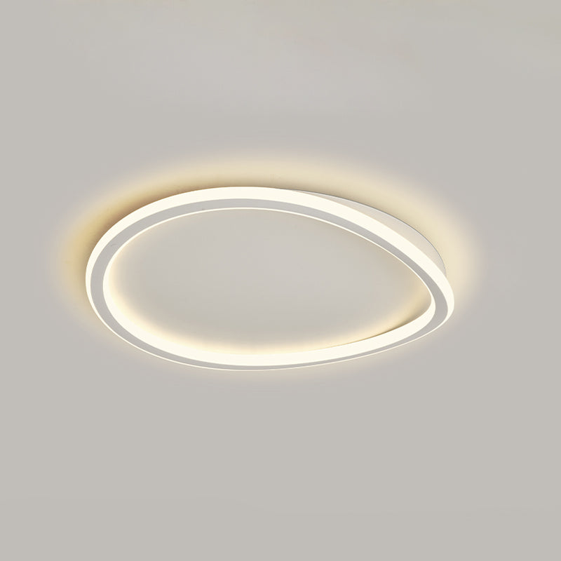 Nordic Circle Ceiling Light Metal LED Flush Mount Light for Living Room