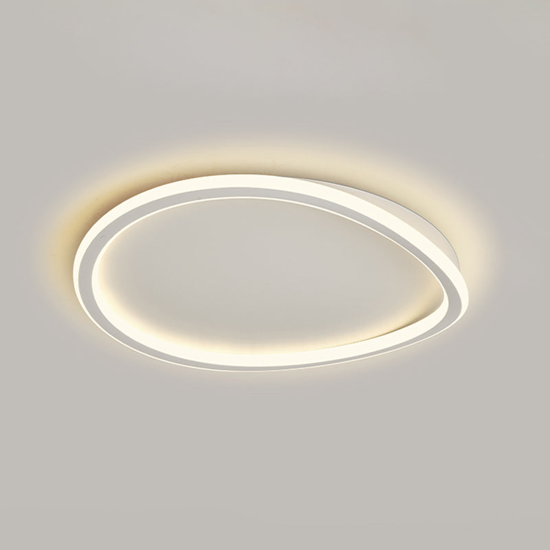 Nordic Circle Ceiling Light Metal LED Flush Mount Light for Living Room