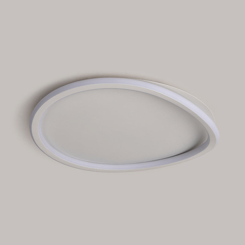 Nordic Circle Ceiling Light Metal LED Flush Mount Light for Living Room