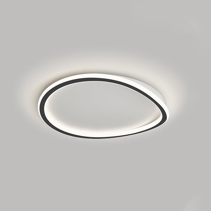 Nordic Circle Ceiling Light Metal LED Flush Mount Light for Living Room