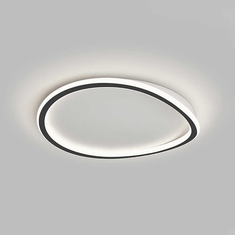 Nordic Circle Ceiling Light Metal LED Flush Mount Light for Living Room