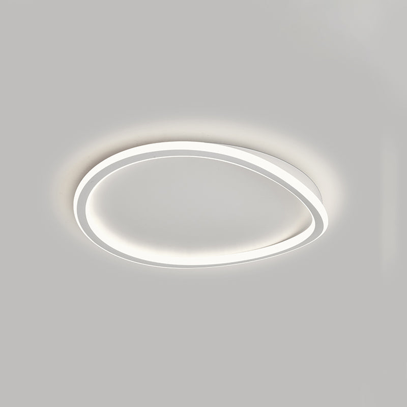 Nordic Circle Ceiling Light Metal LED Flush Mount Light for Living Room