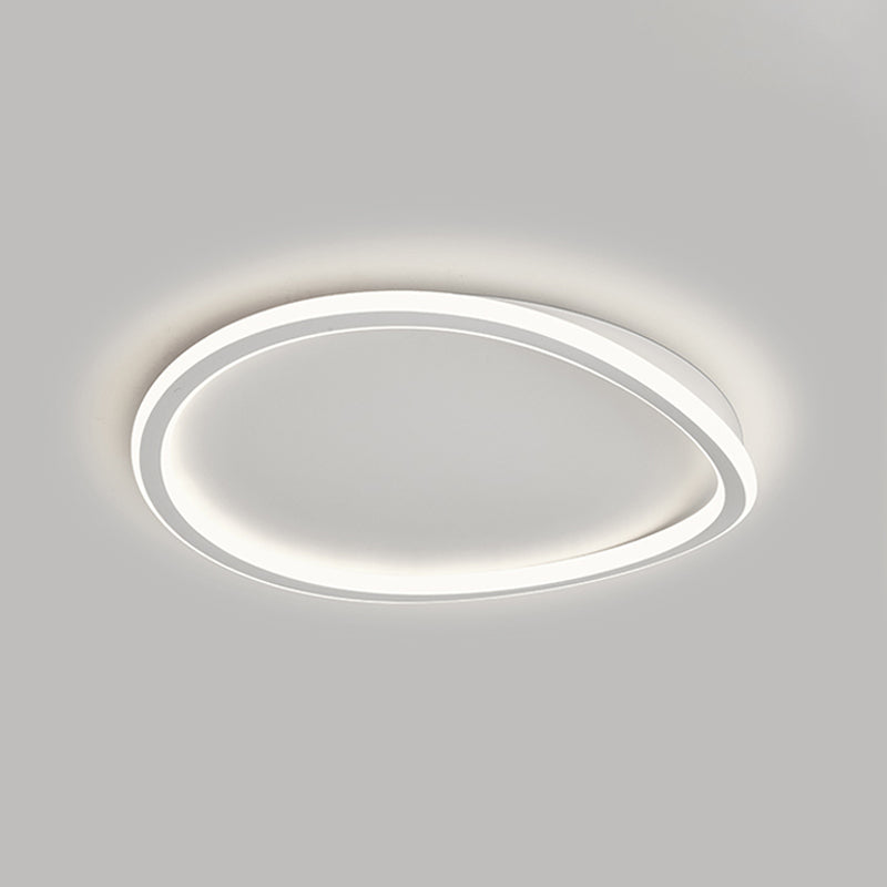 Nordic Circle Ceiling Light Metal LED Flush Mount Light for Living Room