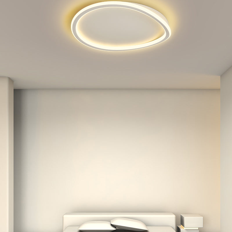 Nordic Circle Ceiling Light Metal LED Flush Mount Light for Living Room