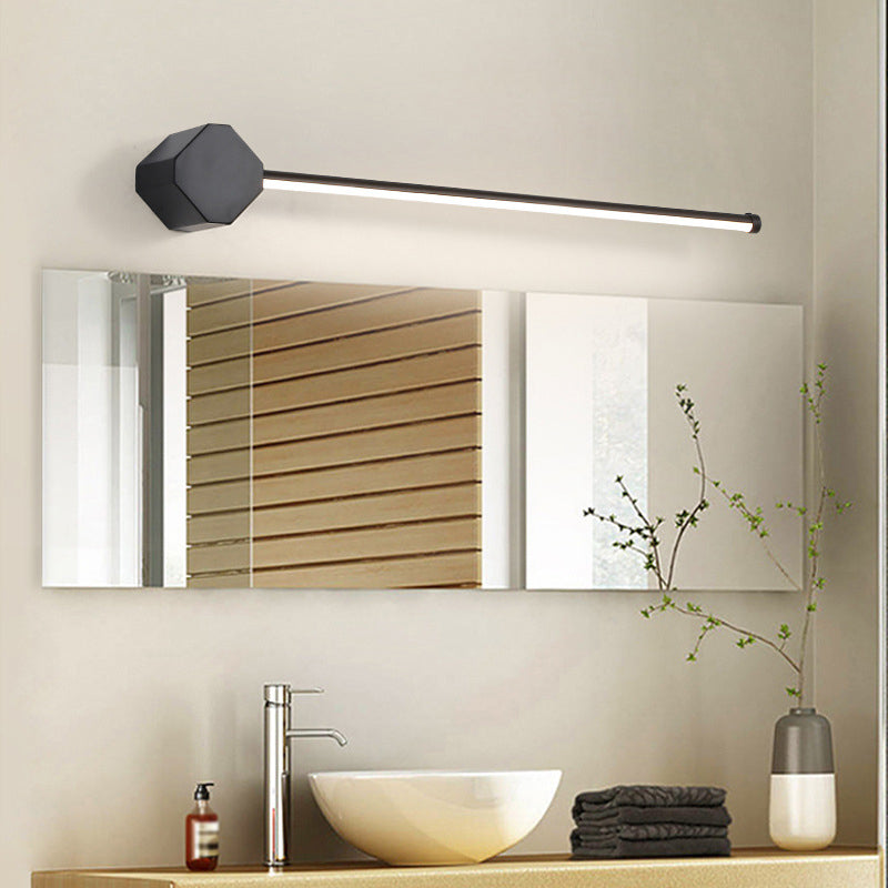 Metal Straight Wall Mounted Lamp Modern Style LED Sconce Light Fixture for Bathroom