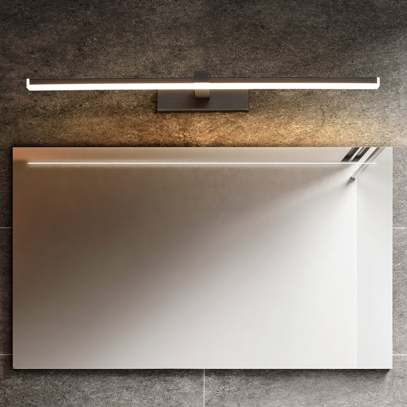 Linear Shape Modern Style Vanity Light Metal Single Light LED Mirror Light for Bathroom