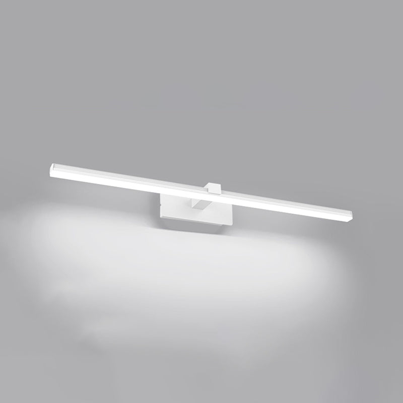 Linear Shape Vanity Light Contemporary Metal Single Light LED Mirror Light for Bathroom