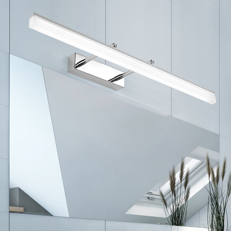 Linear Shape Vanity Light Modern Style Metal 1 Light LED Mirror Light for Bathroom