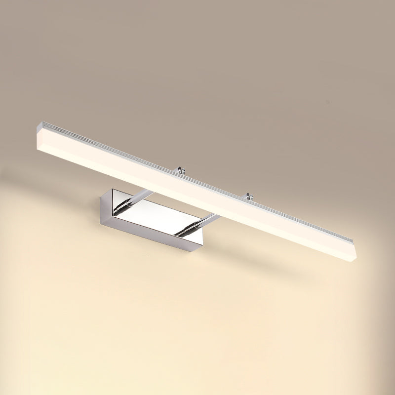 Linear Shape Vanity Light Modern Style Metal 1 Light LED Mirror Light for Bathroom