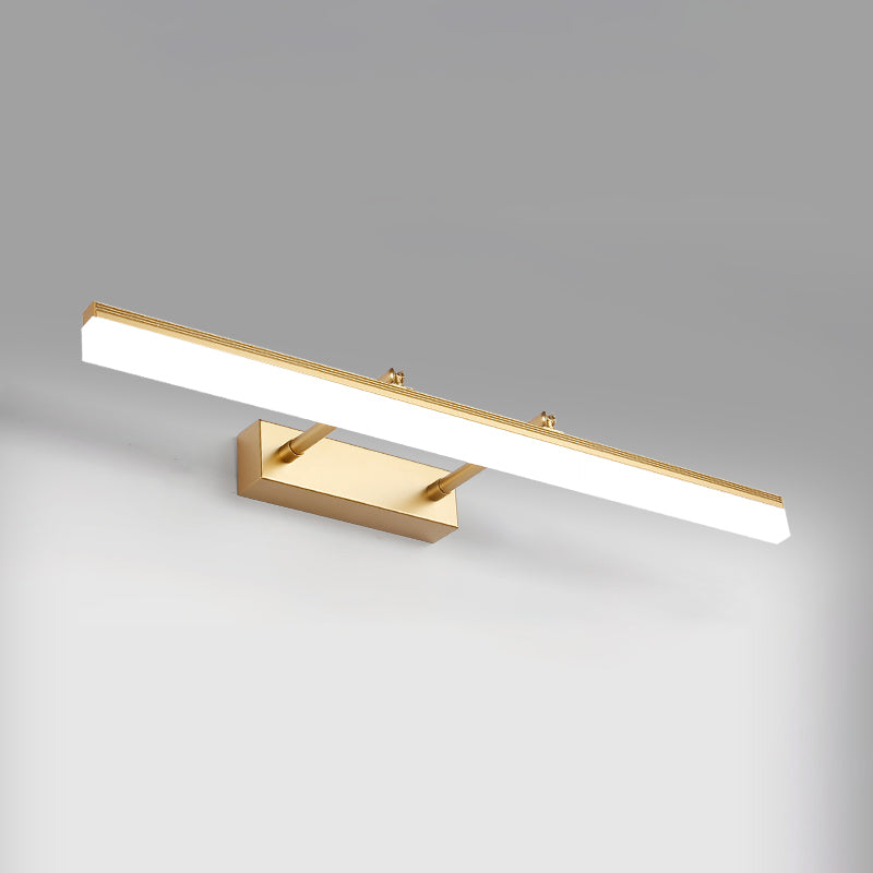 Linear Shape Vanity Light Modern Style Metal 1 Light LED Mirror Light for Bathroom