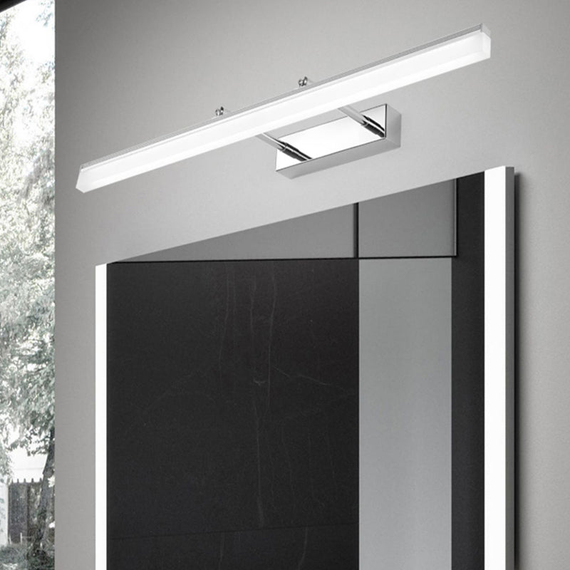 Linear Shape Vanity Light Modern Style Metal 1 Light LED Mirror Light for Bathroom