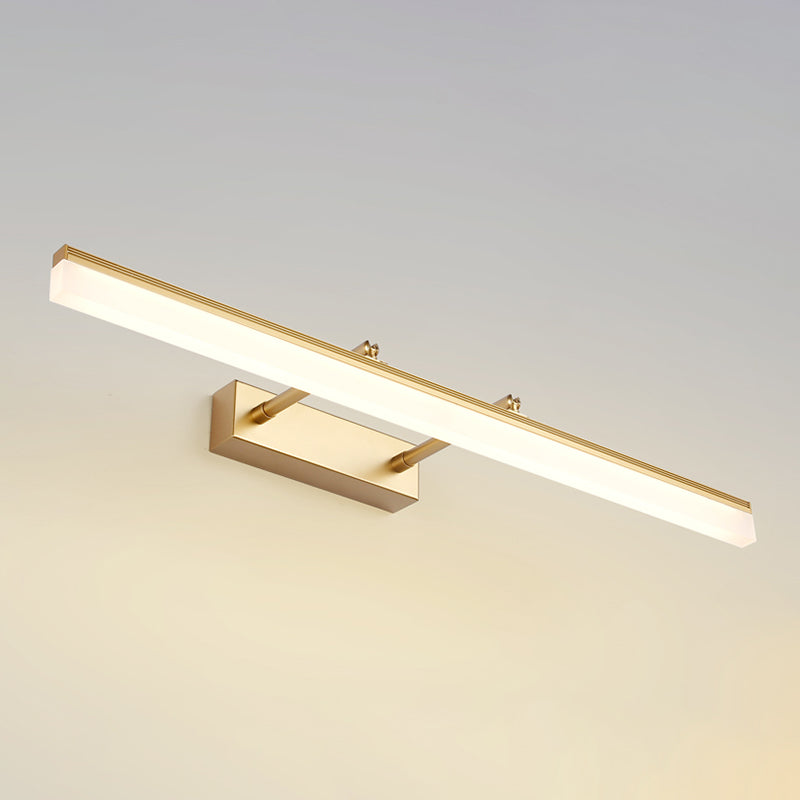 Linear Shape Vanity Light Modern Style Metal 1 Light LED Mirror Light for Bathroom