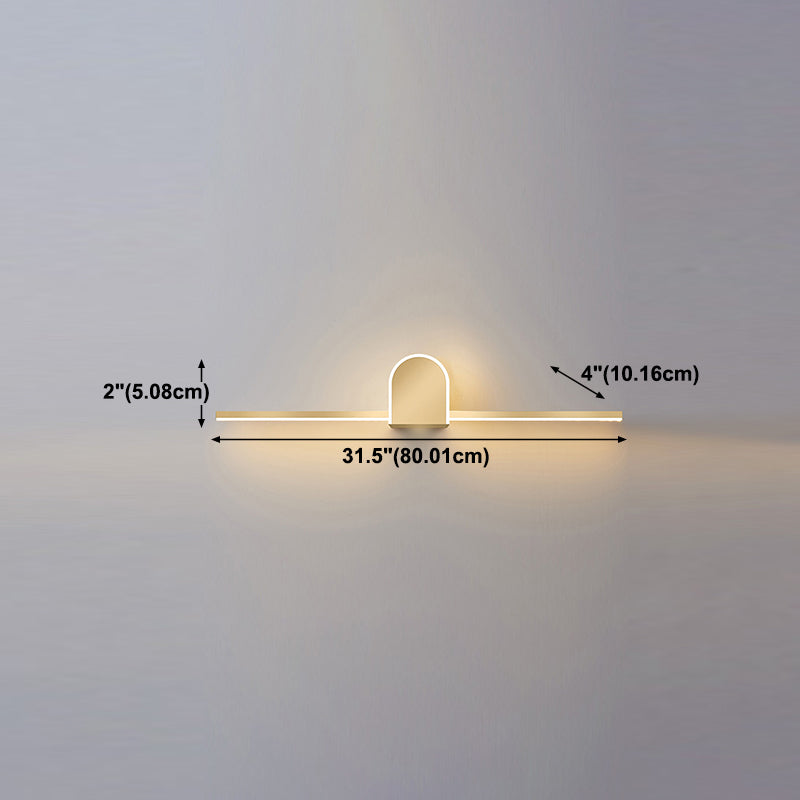 Wall Sconce Lighting Modern Style LED Metal Wall Mounted Light for Bathroom