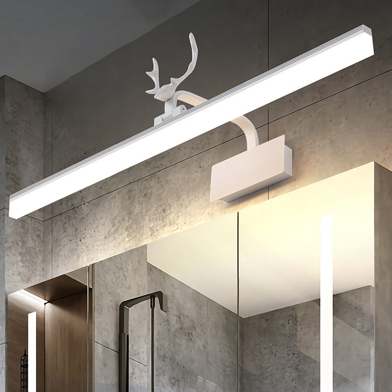 Linear Contemporary Style Vanity Light Metal 1 Light LED Mirror Light for Bathroom