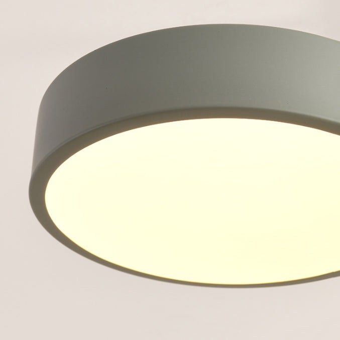 Metal Round Shape Flush Ceiling Light Modern Multi Lights Flush Mount Lighting Fixture