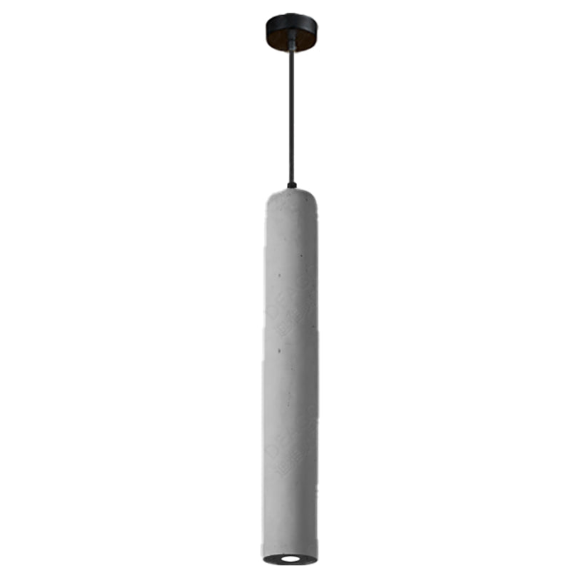 Modern Style Linear Shape Pendant Lighting Cement 1 Light Pendant Light for Bedroom