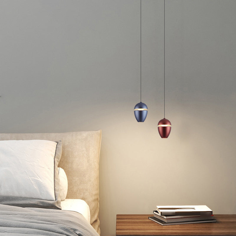 Metallic Hanging Light Modern Style Simple LED Hanging Lighting Fixture