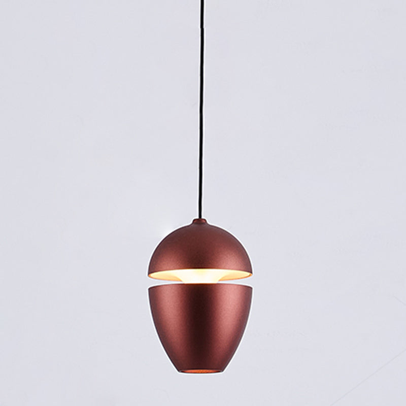 Metallic Hanging Light Modern Style Simple LED Hanging Lighting Fixture