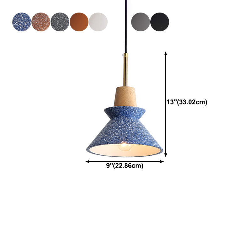 Wooden Hanging Light Modern Style Pendant Lighting Fixture for Dining Room