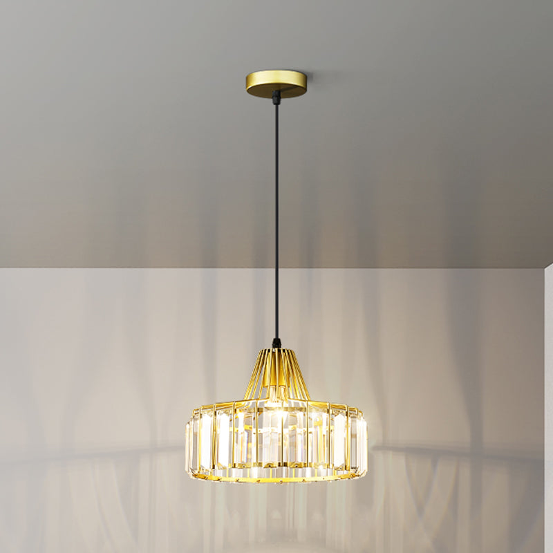 Crystal Hanging Light Modern Style Pendant Lighting Fixture for Dining Room