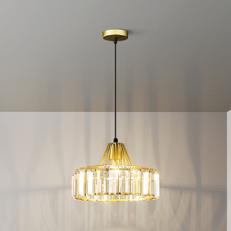 Crystal Hanging Light Modern Style Pendant Lighting Fixture for Dining Room