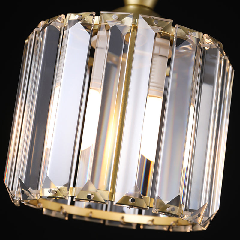 Crystal Hanging Light Modern Style Pendant Lighting Fixture for Dining Room