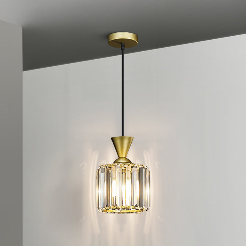 Crystal Hanging Light Modern Style Pendant Lighting Fixture for Dining Room