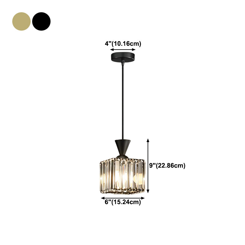 Crystal Hanging Light Modern Style Pendant Lighting Fixture for Dining Room