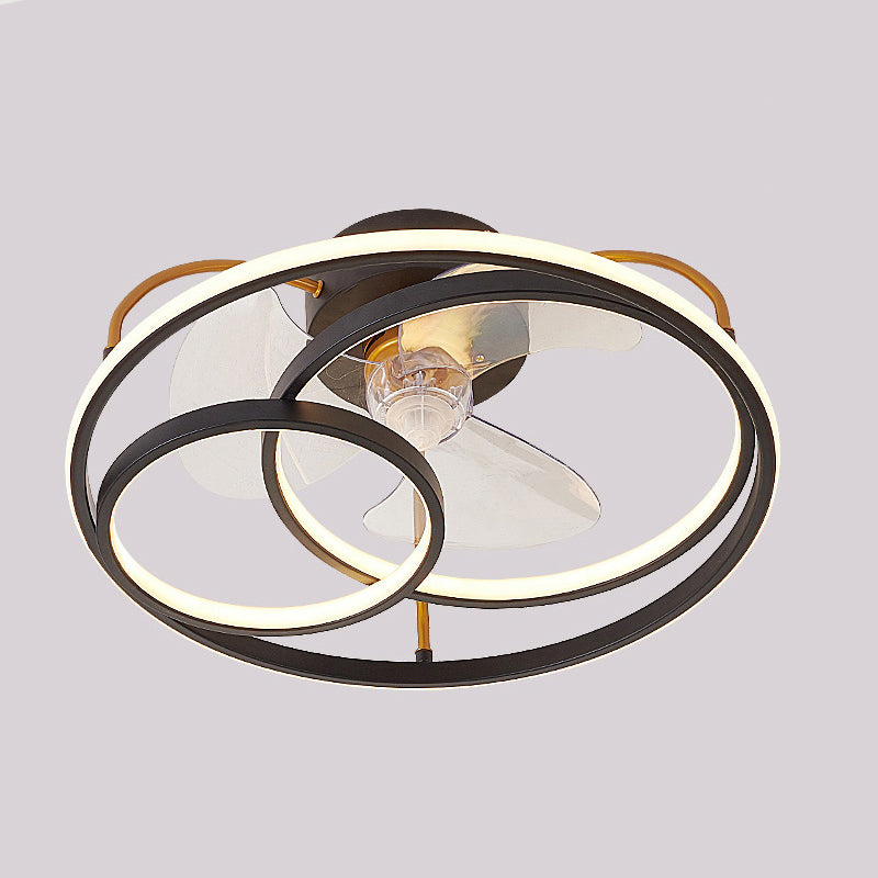 Metal Round Ceiling Pendant Modern Style Multi Lights LED Flush Light