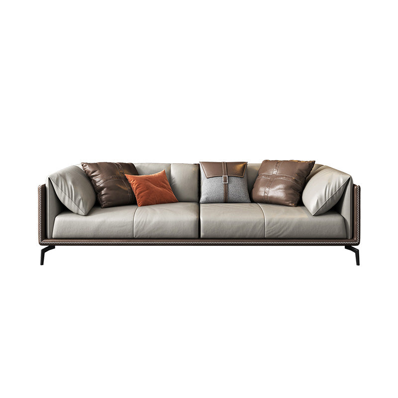 2125598427.56" H Pillow Top Arm Modern Sofa with Cushions Light-grey Standard Sofa