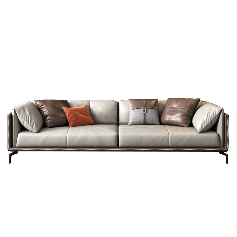 2125598427.56" H Pillow Top Arm Modern Sofa with Cushions Light-grey Standard Sofa