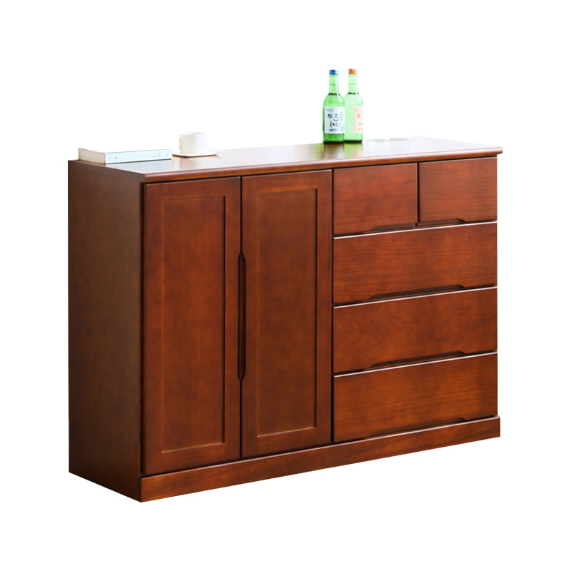 Modern Wood Sideboard Buffet Table with Drawer for Dining Room