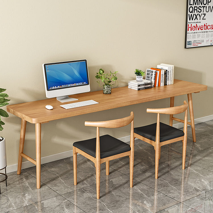 Modern Style Wooden Office Desk H-Shape Base Writing Desk for Home