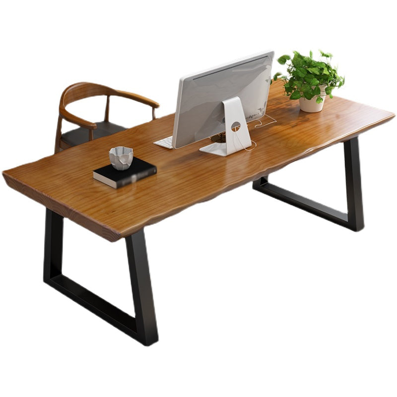 Home Office Study Table Modern Style Fixed Free Form Writing Desk