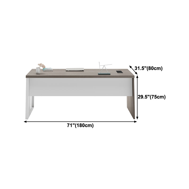 Rectangular and L-Shape Computer Desk Contemporary Manufactured Wood Desktop Desk