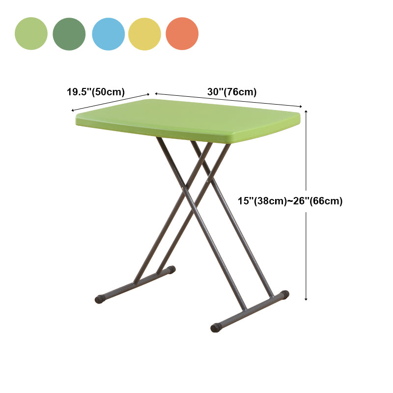 Rectangular Folding Modern Writing Desk Plastic Adjustable Desk,29.9"L x 19.7"W