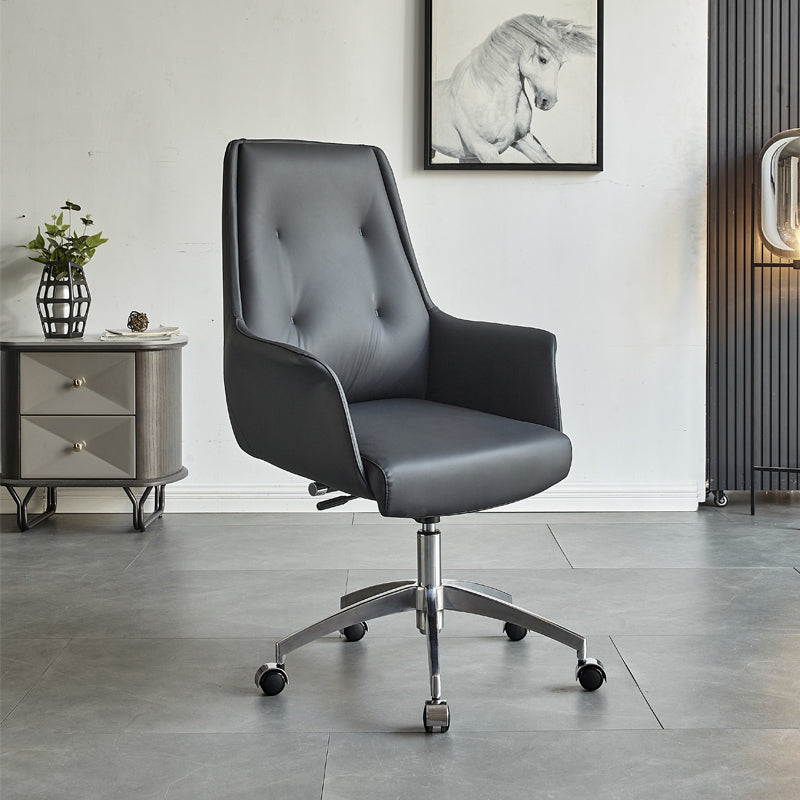 Contemporary Managers Chair Tilt Mechanism Swivel with Wheels Ergonomic Executive Chair