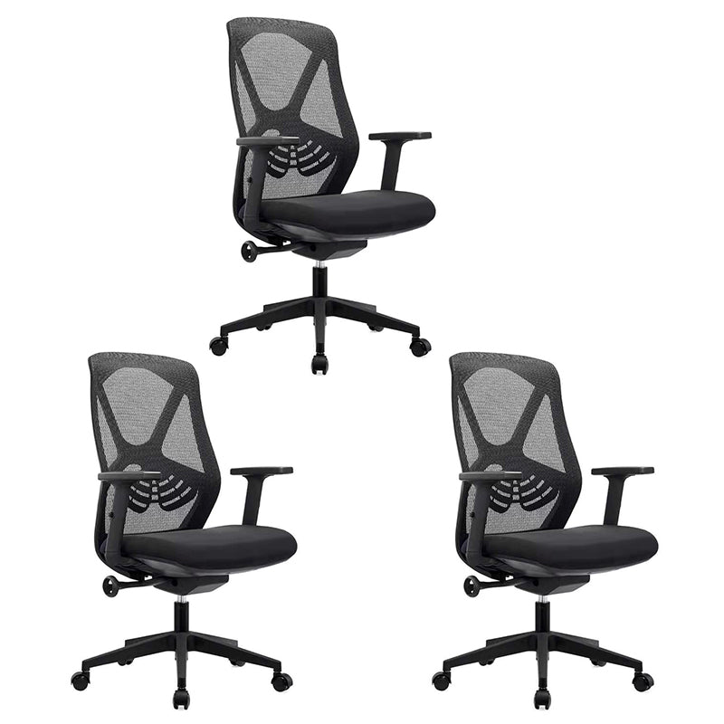 Modern & Contemporary Office Chair Fixed Arms High Back Ergonomic Mesh Task Chair