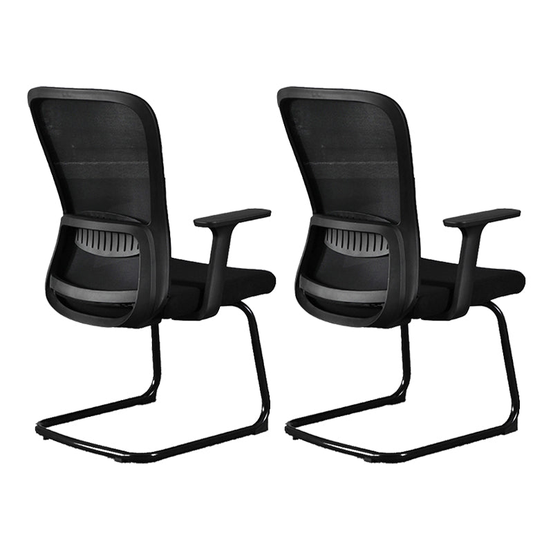 Modern & Contemporary Desk Chair No Wheels Mid Back Home Office Chair