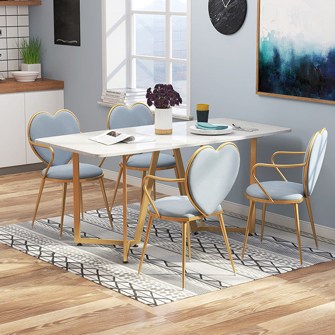 Glam Style Dining Room Chair Upholstered Dining Chair for Home