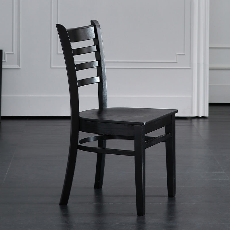 Modern Armless Dining Chairs Wooden Side Kitchen Chairs for Home