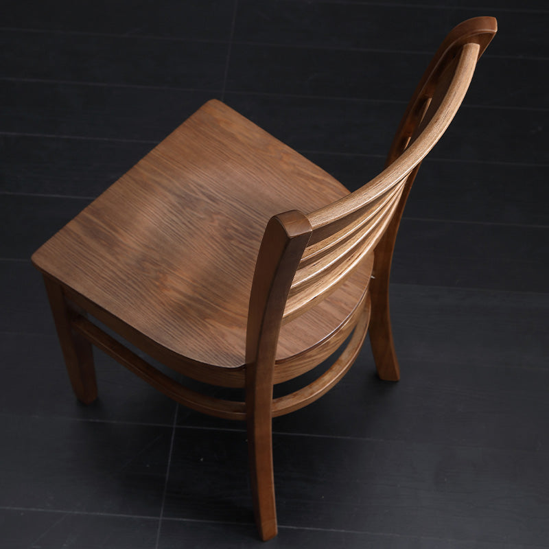 Modern Armless Dining Chairs Wooden Side Kitchen Chairs for Home