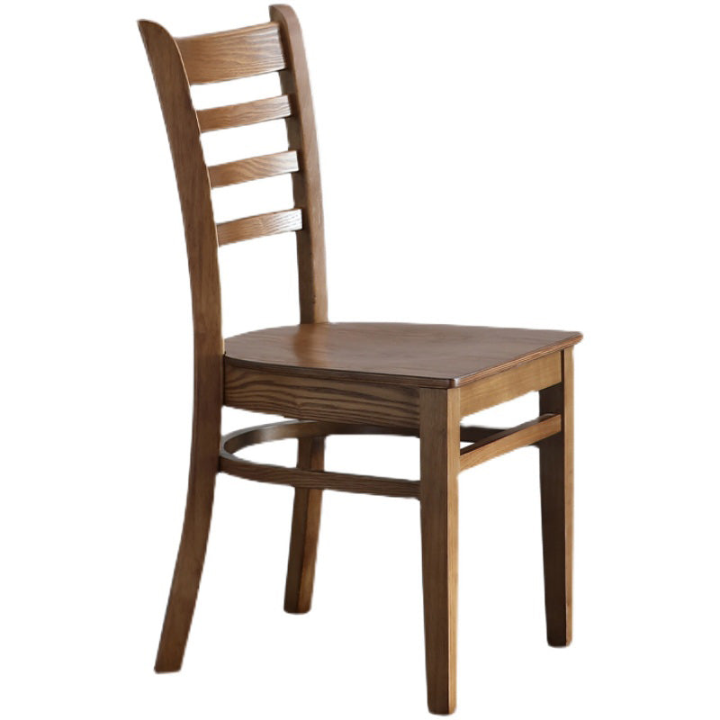 Modern Armless Dining Chairs Wooden Side Kitchen Chairs for Home