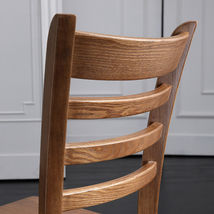 Modern Armless Dining Chairs Wooden Side Kitchen Chairs for Home