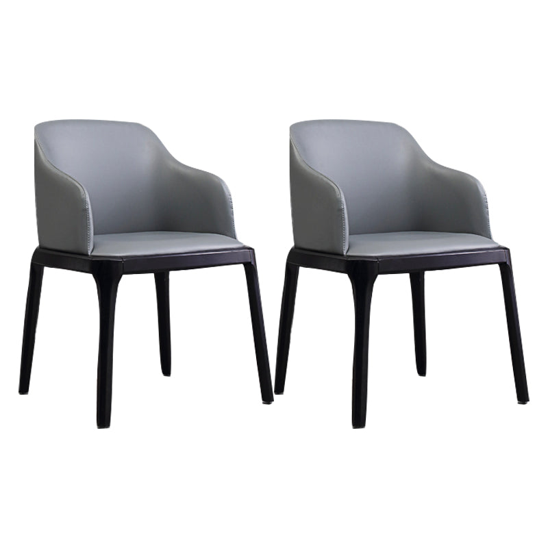 Contemporary Side Dining Chairs Faux Leather Kitchen Chairs for Home