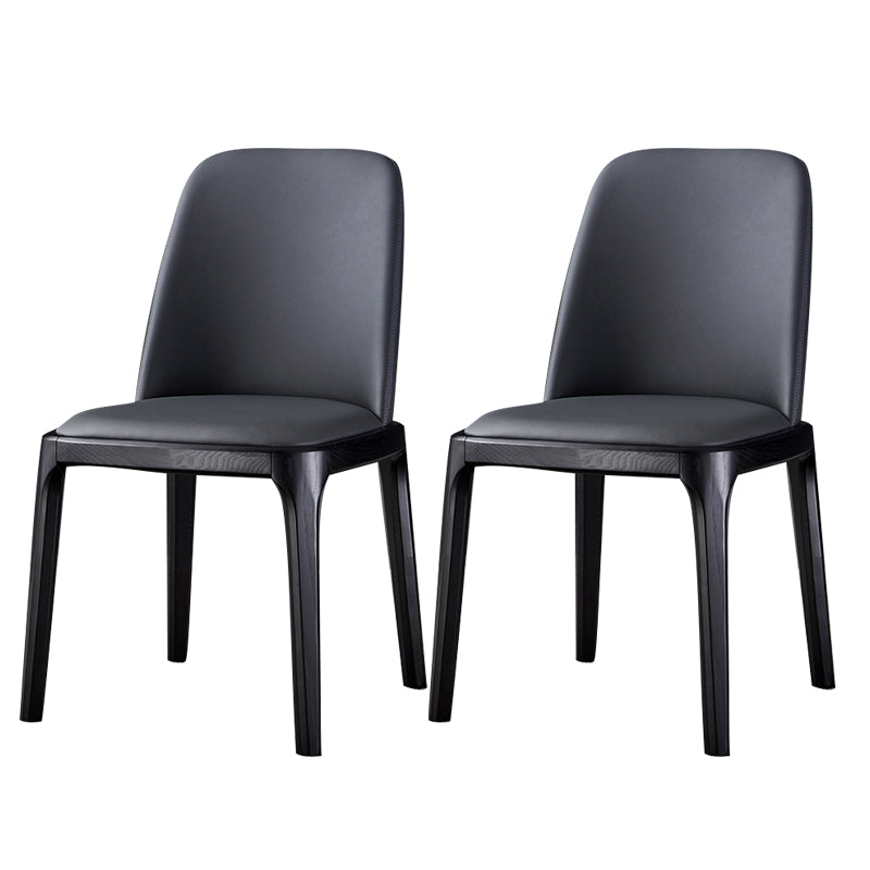 Modern Side Dining Chairs Faux Leather Dining Chairs for Kitchen